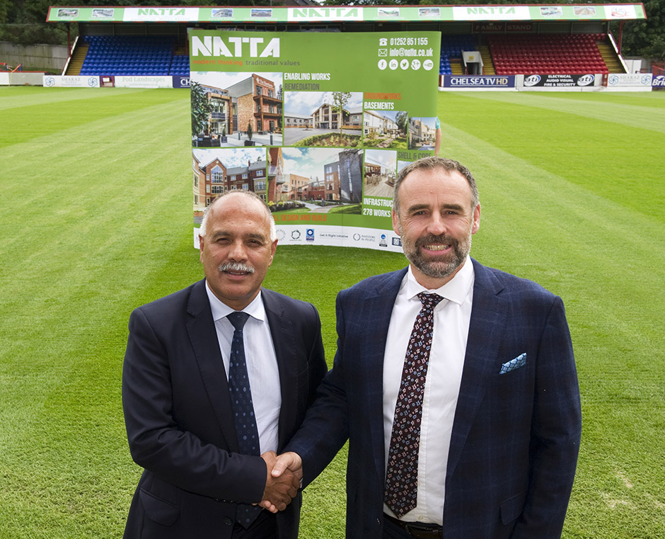 Aldershot Town FC Natta Sponsor