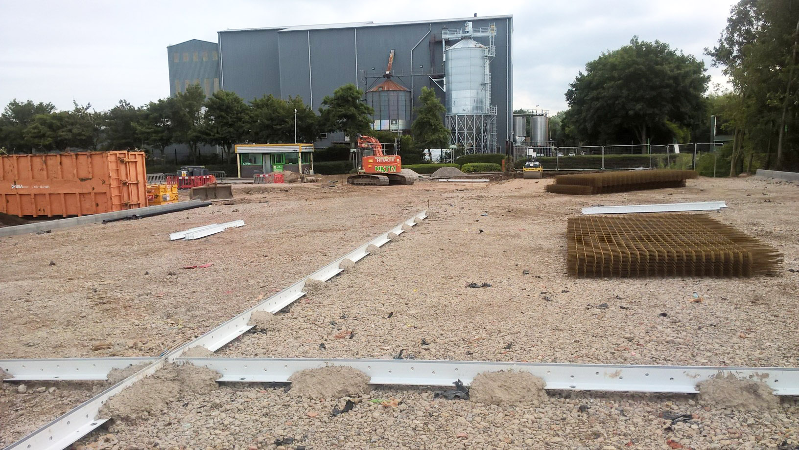 Portbury Groundworks with machinery