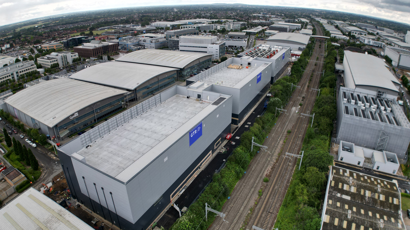 Ajax Avenue Slough drone shot 1 - data centre development