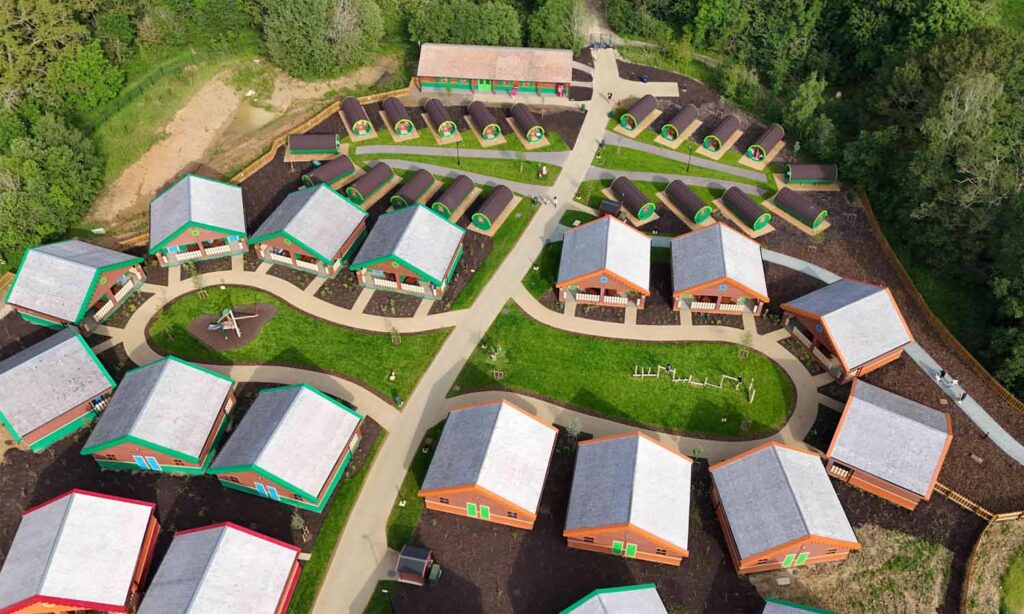 Legoland Windsor Car Park, Holiday Village- drone vie