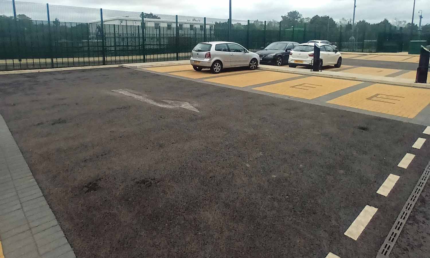 Car park at Klon 2, Harlow Data Centre Campus