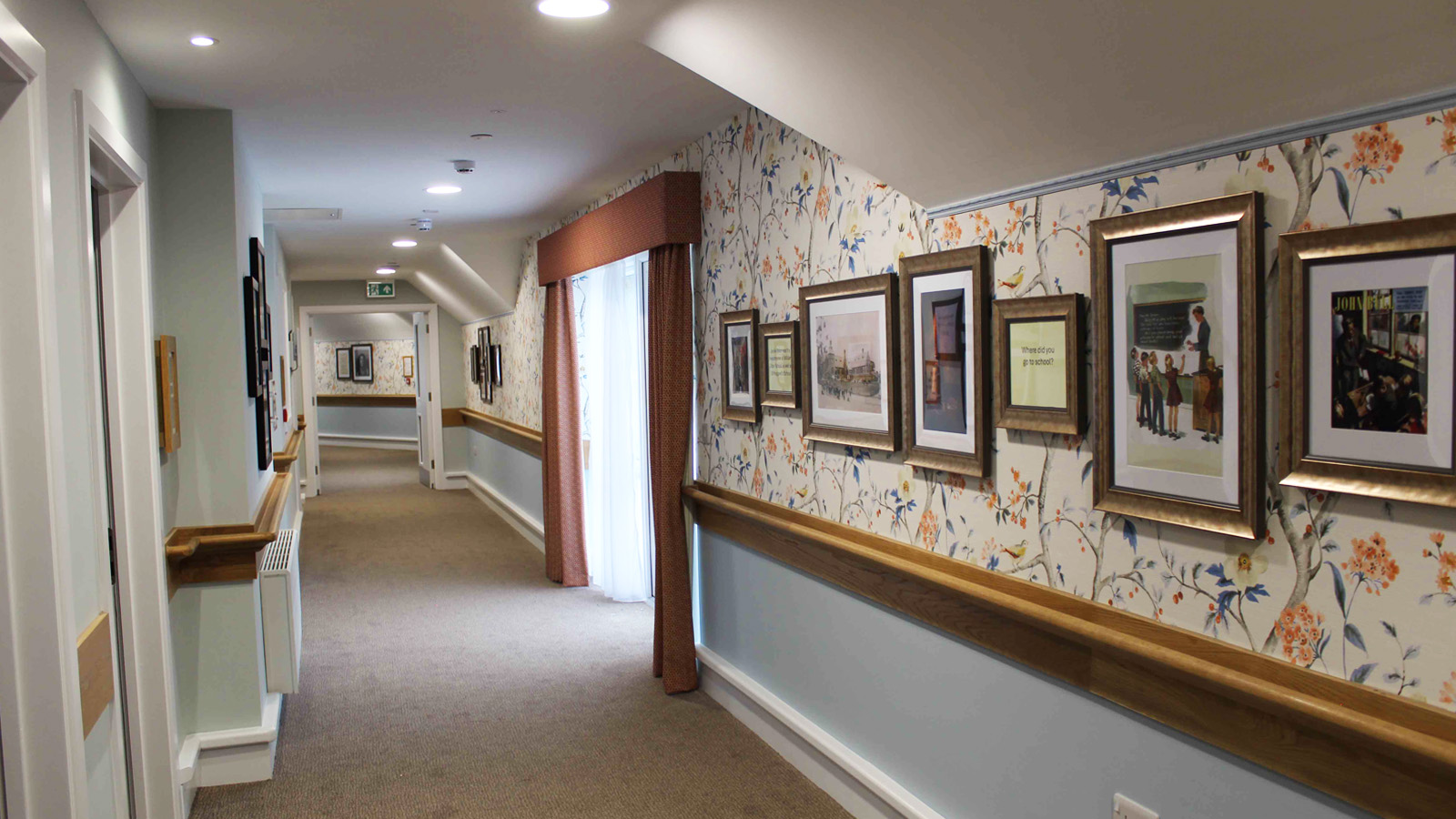 Angmering Residential Care Home Hallway design and build