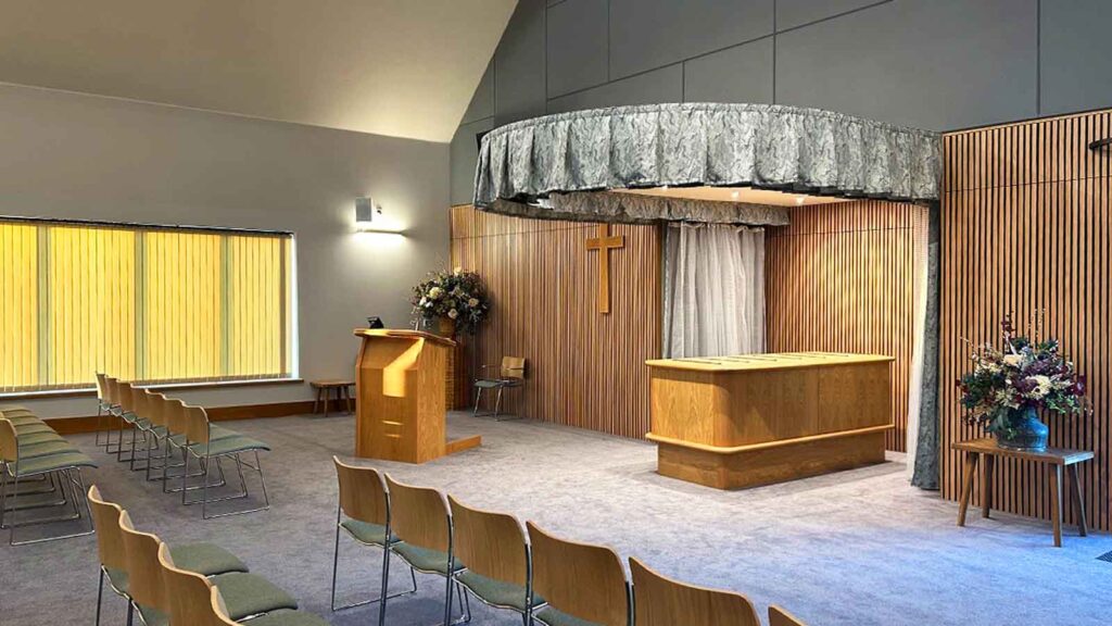 Maldon Crematorium interior - Crematorium, infrastructure and S278 Access