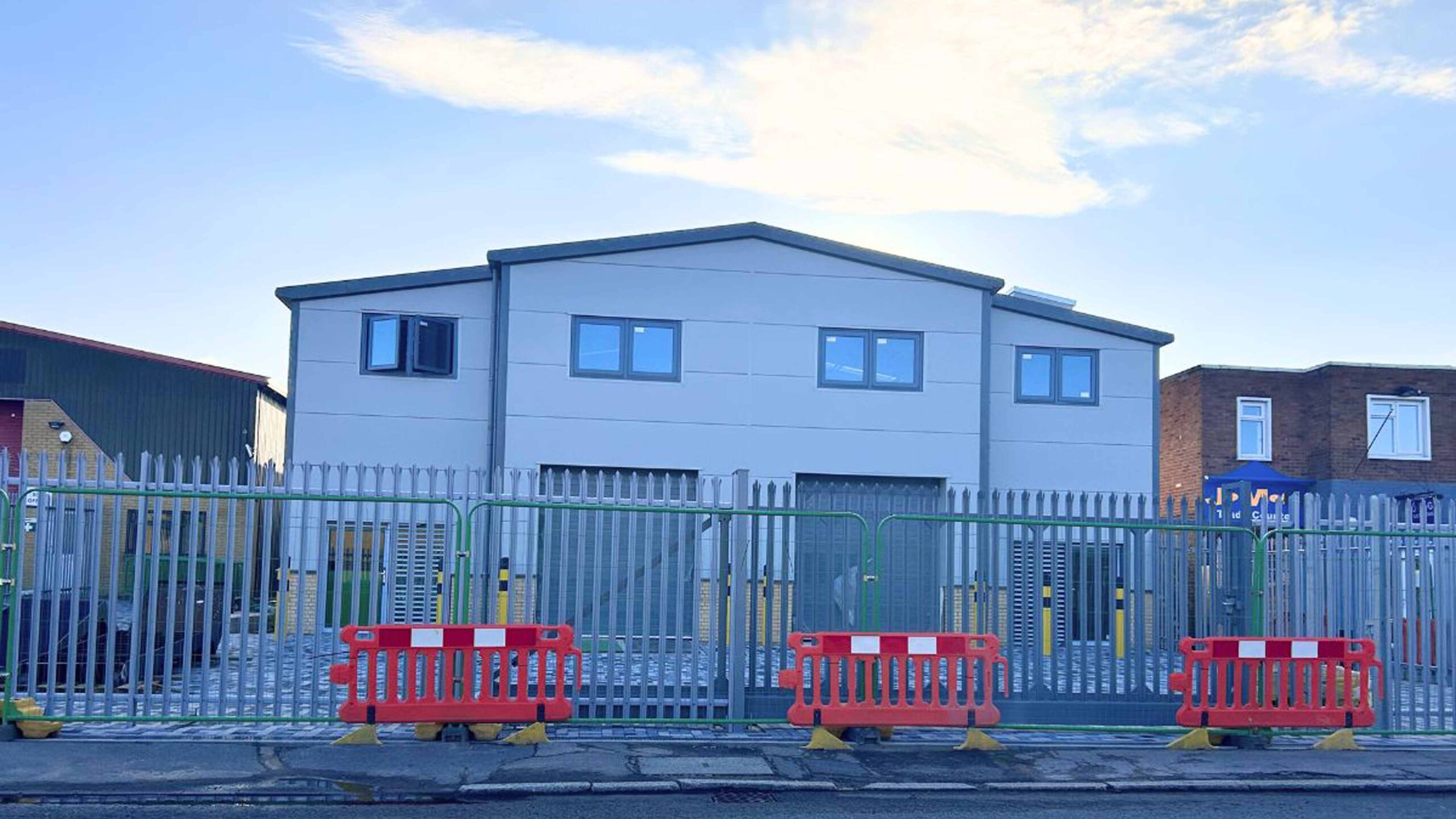 Vitesse House Warehouse exterior fencing