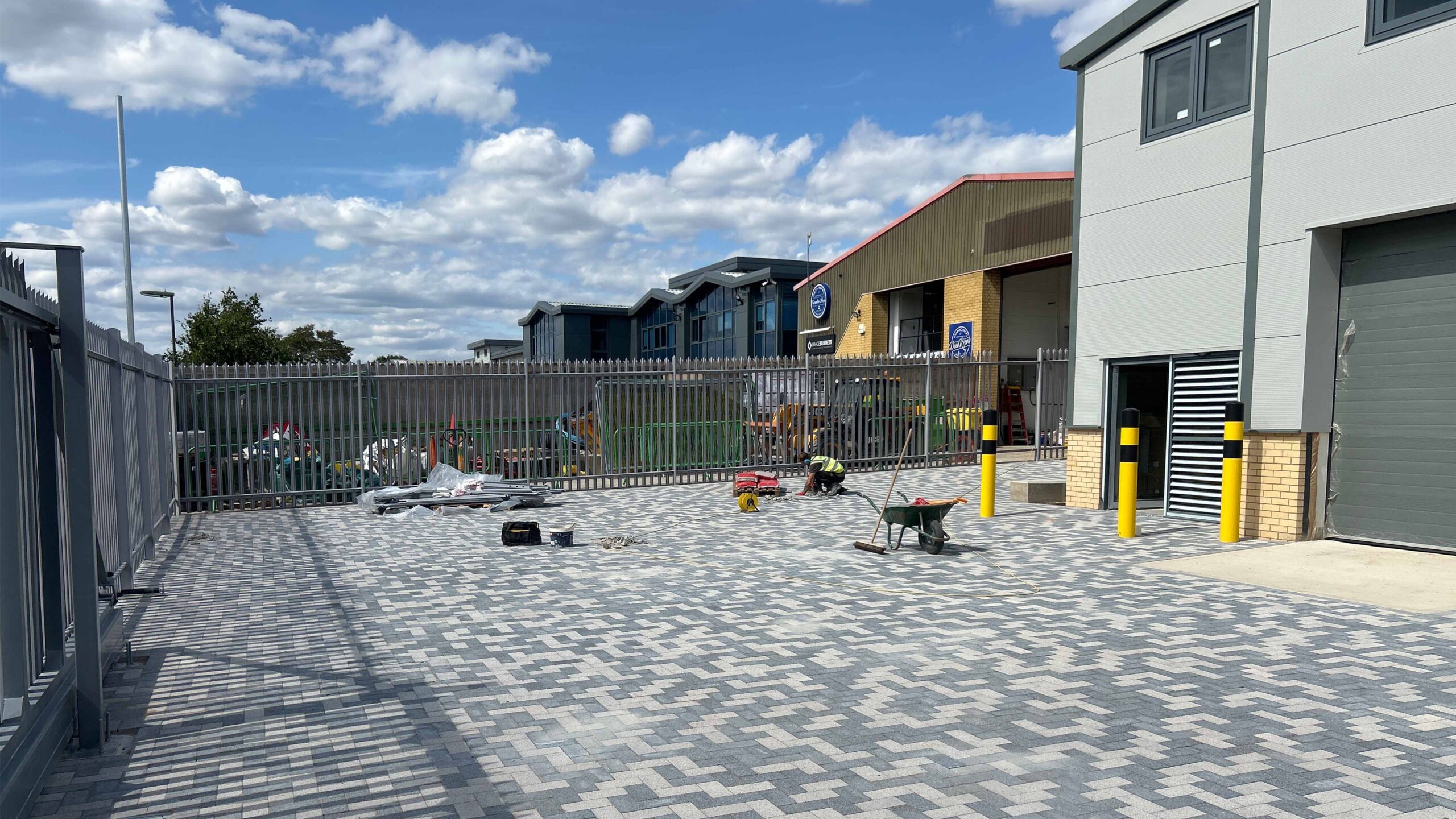 Vitesse House Warehouse exterior paving