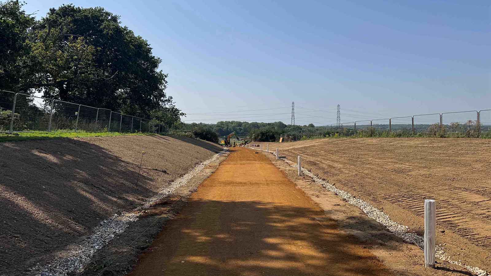 Waterlooville Safe Route to School Footpath - pathway for new school
