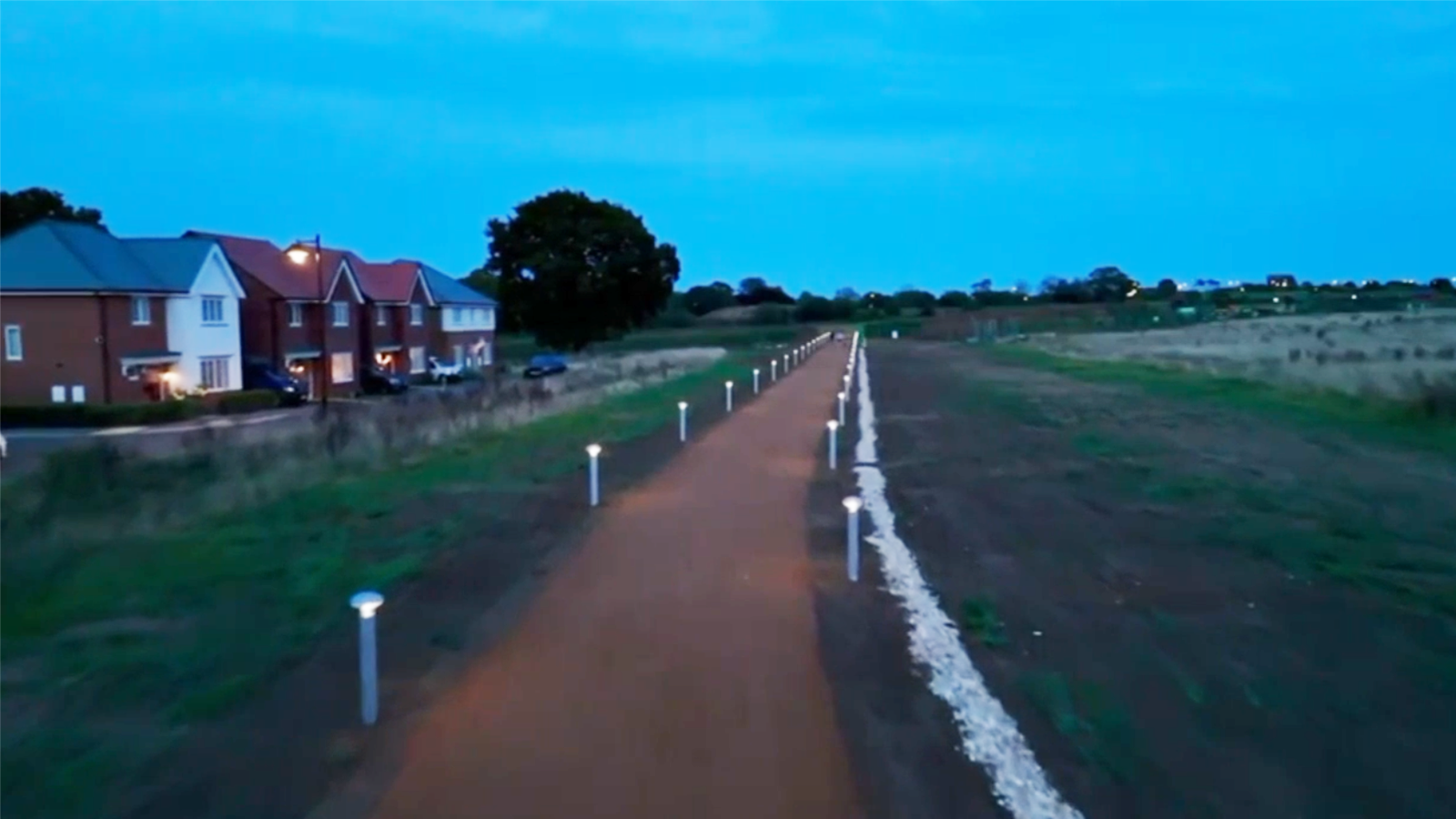 Waterlooville Safe Route to School Footpath - pathway for new school