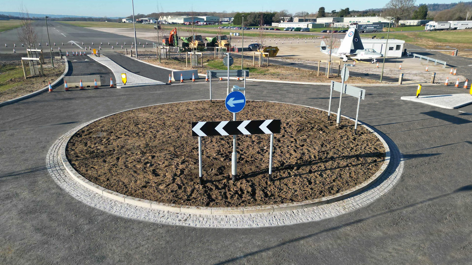 Dunsfold Roundabout - Primary Access Road, roundabout & groundworks