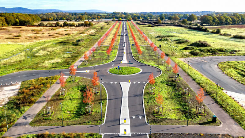 Dunsfold Airport Primary Access Road roundabout groundworks - Website Img 5