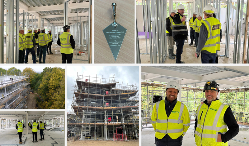 Woodford Green Topping out Ceremony Collage for Blog - Natta Woodford Green Topping out Ceremony Collage for Blog